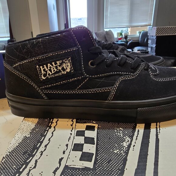 Vans "Skate Half Cab Web" Sneakers BLACK Skate Shoes MENS 10 NEW VN0A2Z34Y39 - Picture 7 of 16